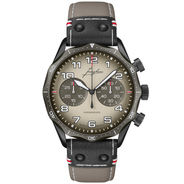         Herrenuhr, Automatik, Junghans Pilot Chronoscope