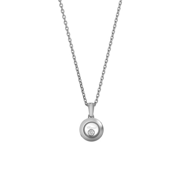         Weißgold, Halsschmuck, Chopard Happy Diamonds Icons Anhänger mit Halskette