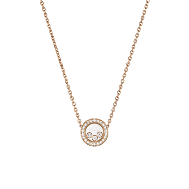         Roségold, Halsschmuck, Chopard Happy Diamonds Icons Halskette
