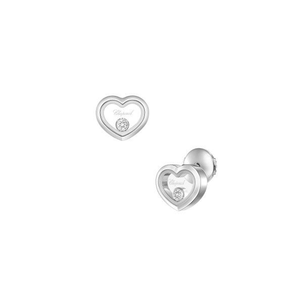         Weißgold, Ohrringe, Chopard Happy Diamonds Icons Ohrstecker