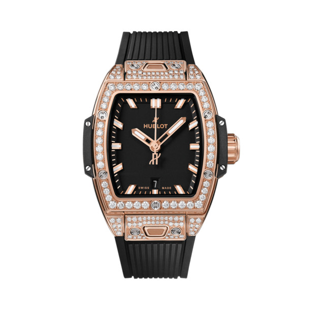         Damenuhr, Automatik, Hublot Spirit of Big Bang King Gold Pavé 