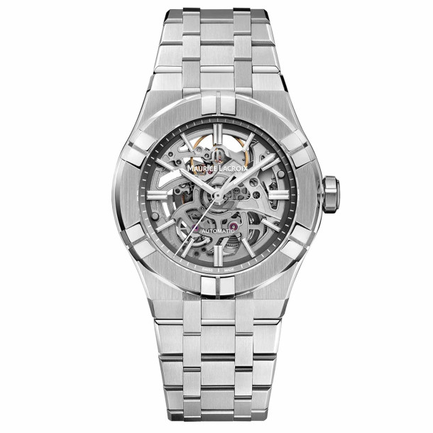         Damen- und Herrenuhr, Automatik, Maurice Lacroix Aikon Automatic Skeleton