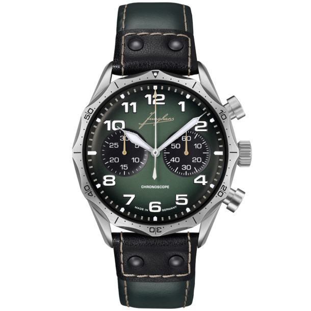         Herrenuhr, Automatik, Junghans Pilot Chronoscope