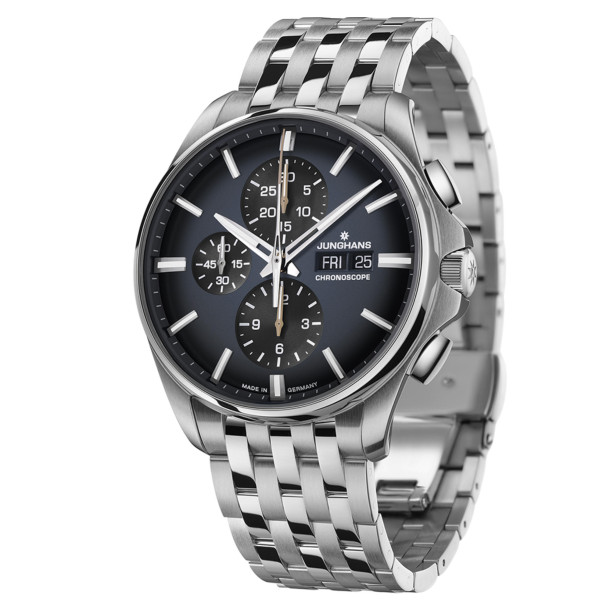         Herrenuhr, Automatik, Junghans Meister S Chronoscope, Date English