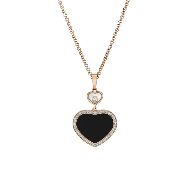         Roségold, Halsschmuck, Chopard Happy Hearts Anhänger mit Halskette