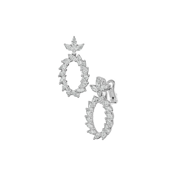         Weißgold, Ohrringe, Chopard L'Heure du Diamant Marquise Ohrhänger