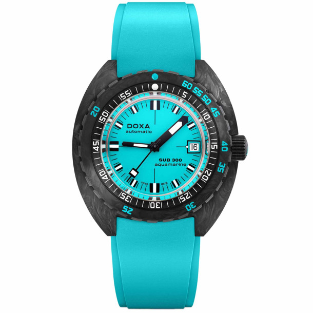         Herrenuhr, Automatik, Doxa SUB 300 Carbon AQUAMARINE