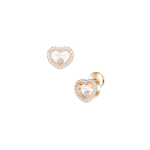         Roségold, Ohrringe, Chopard Happy Diamonds Icons Ohrstecker