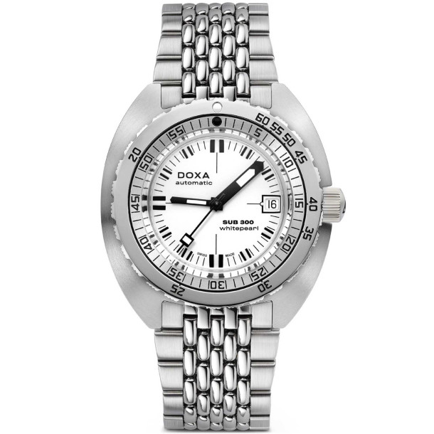         Herrenuhr, Automatik, Doxa SUB 300 WHITEPEARL