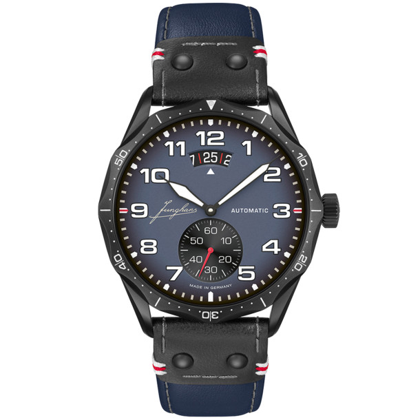         Herrenuhr, Automatik, Junghans Pilot Automatic Navy Blue 