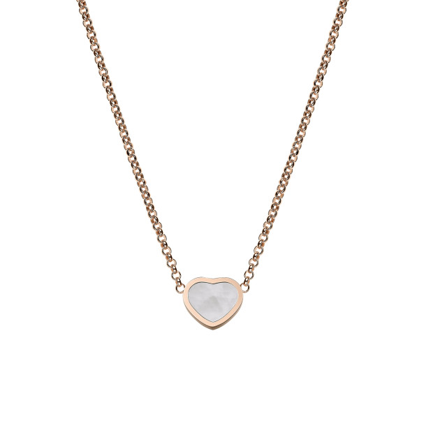         Roségold, Halsschmuck, Chopard My Happy Hearts Halskette
