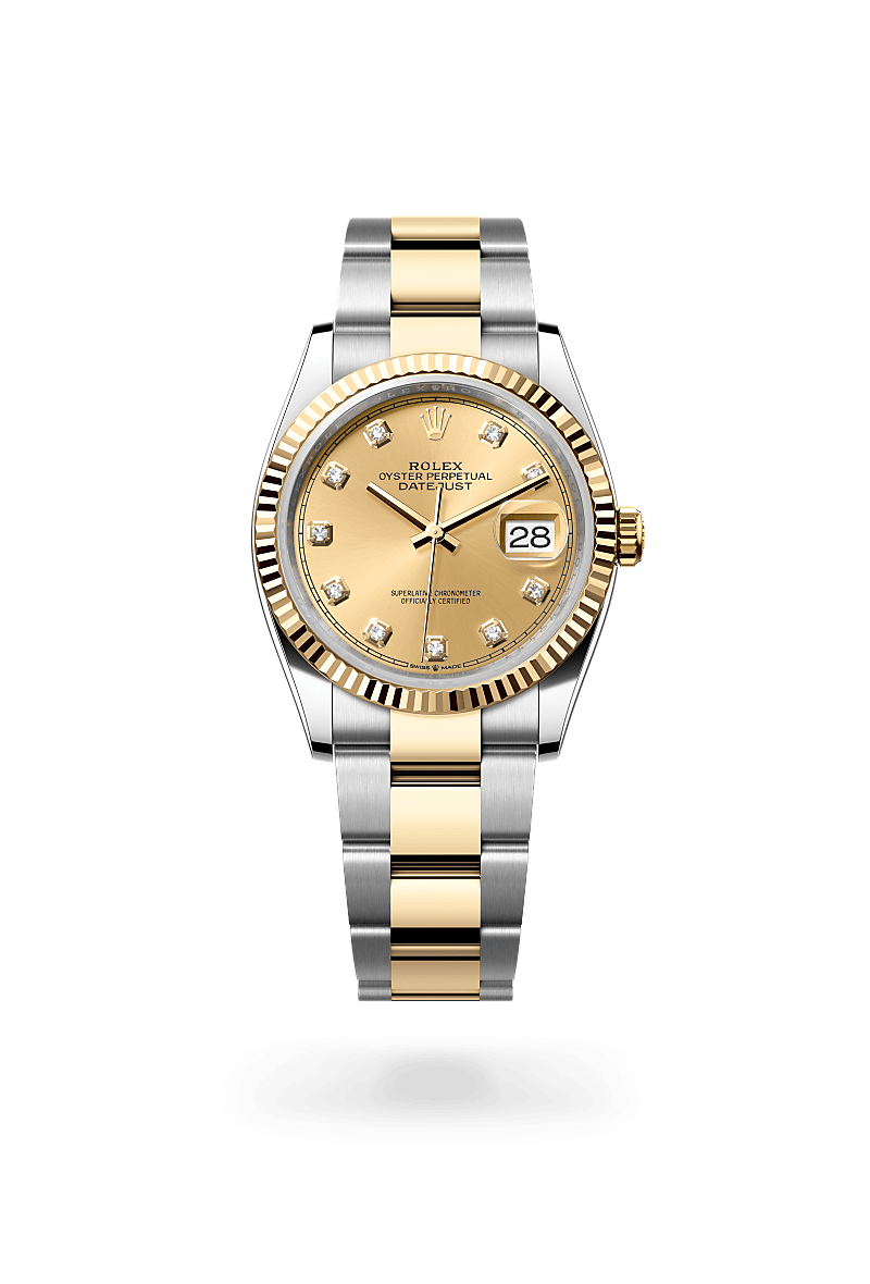 Rolex Datejust 36 M126233-0018 Herrenuhr / Damenuhr - Oyster, 36 mm, Edelstahl Oystersteel und Gelbgold
