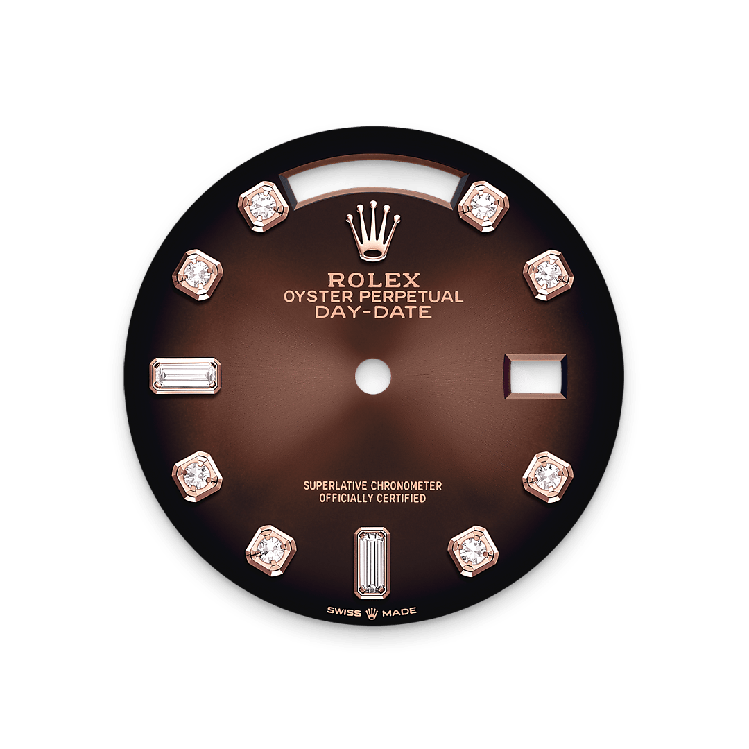 Zifferblatt in Braun ombré