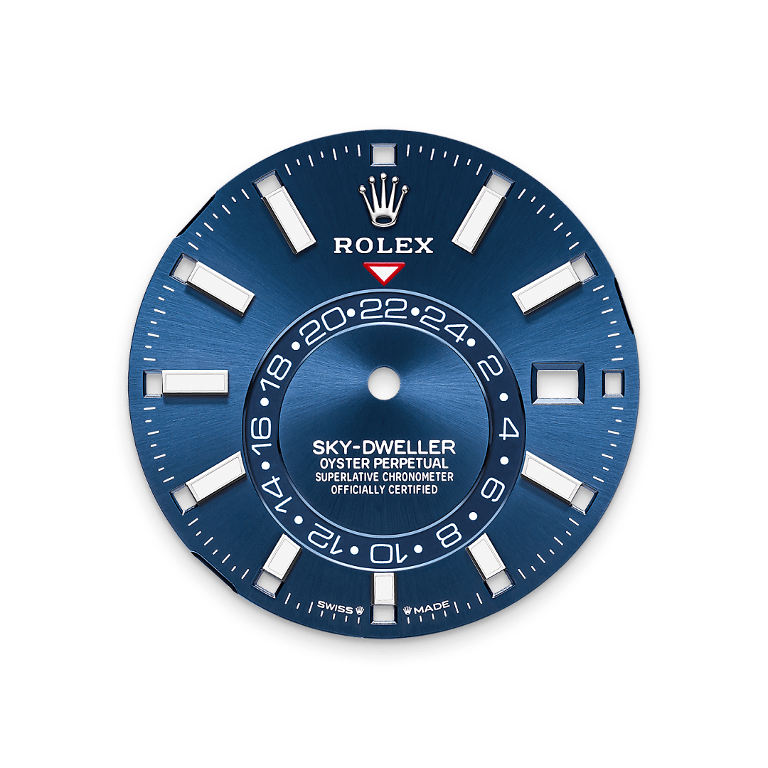 Strahlend blaues Zifferblatt