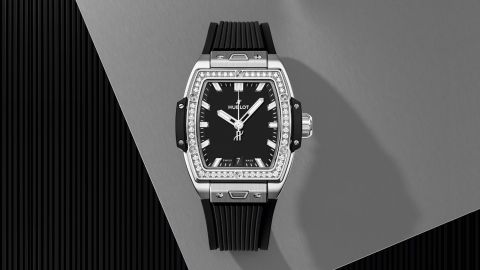 Hublot Spirit of Big Bang Titanium Diamonds Ansicht vorne Hublot Spirit of Big Bang Titanium Diamonds Ansicht vorne
