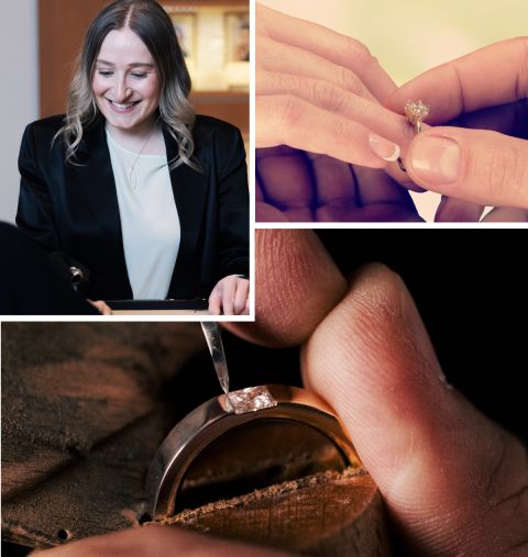 Individuelle Anfertigung eines Verlobungsrings im Mühlbacher Meisteratelier mit persönlicher Beratung in Regensburg Individuelle Anfertigung eines Verlobungsrings im Mühlbacher Meisteratelier mit persönlicher Beratung in Regensburg